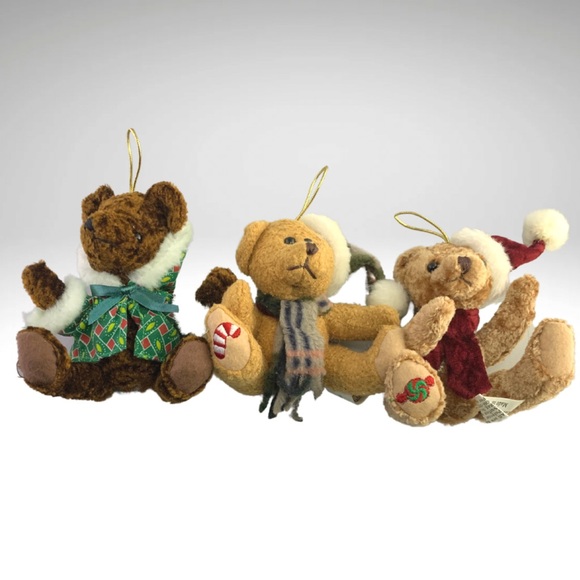 Hugfun Plush Stuffed Animal Ornaments Christmas Lot of 9 Bears Penguin Santa 6” - Picture 10 of 11